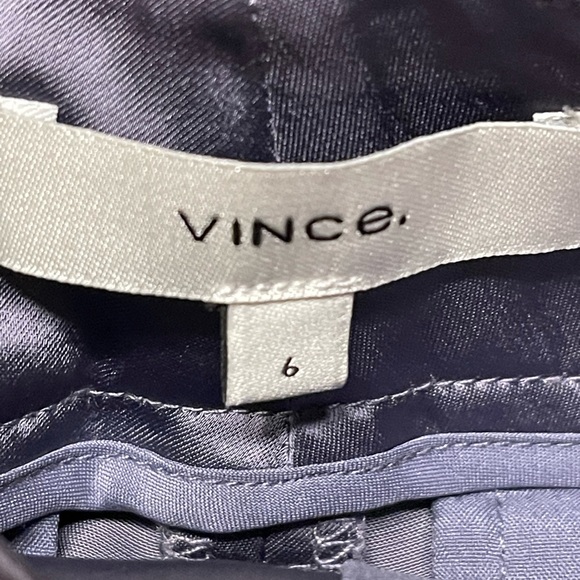 Vince Pleat Front Shiny Pant in purple——Size 6–NWT - Picture 10 of 14